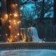 Jacuzzi en nocturne au Vallon des etoiles
